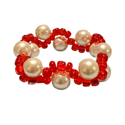 Wavy Red Pearls