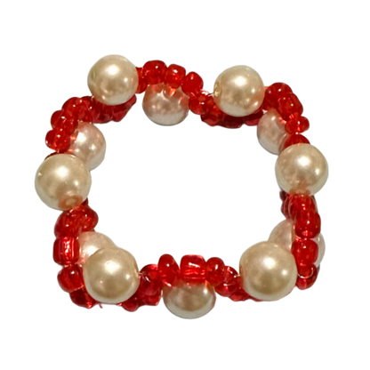 Wavy Red Pearls